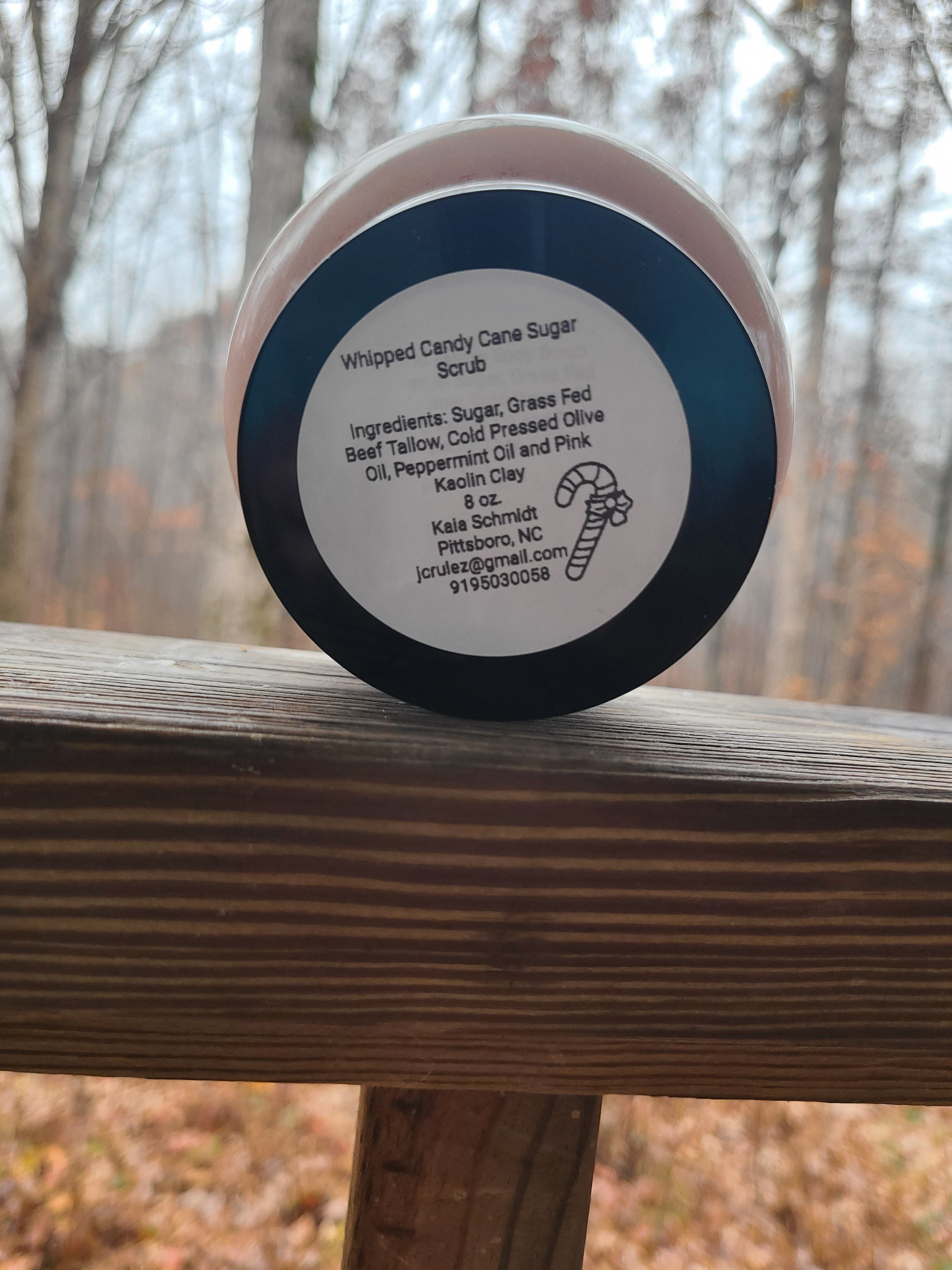 Whipped Tallow Sugar Candy Cane Scrub