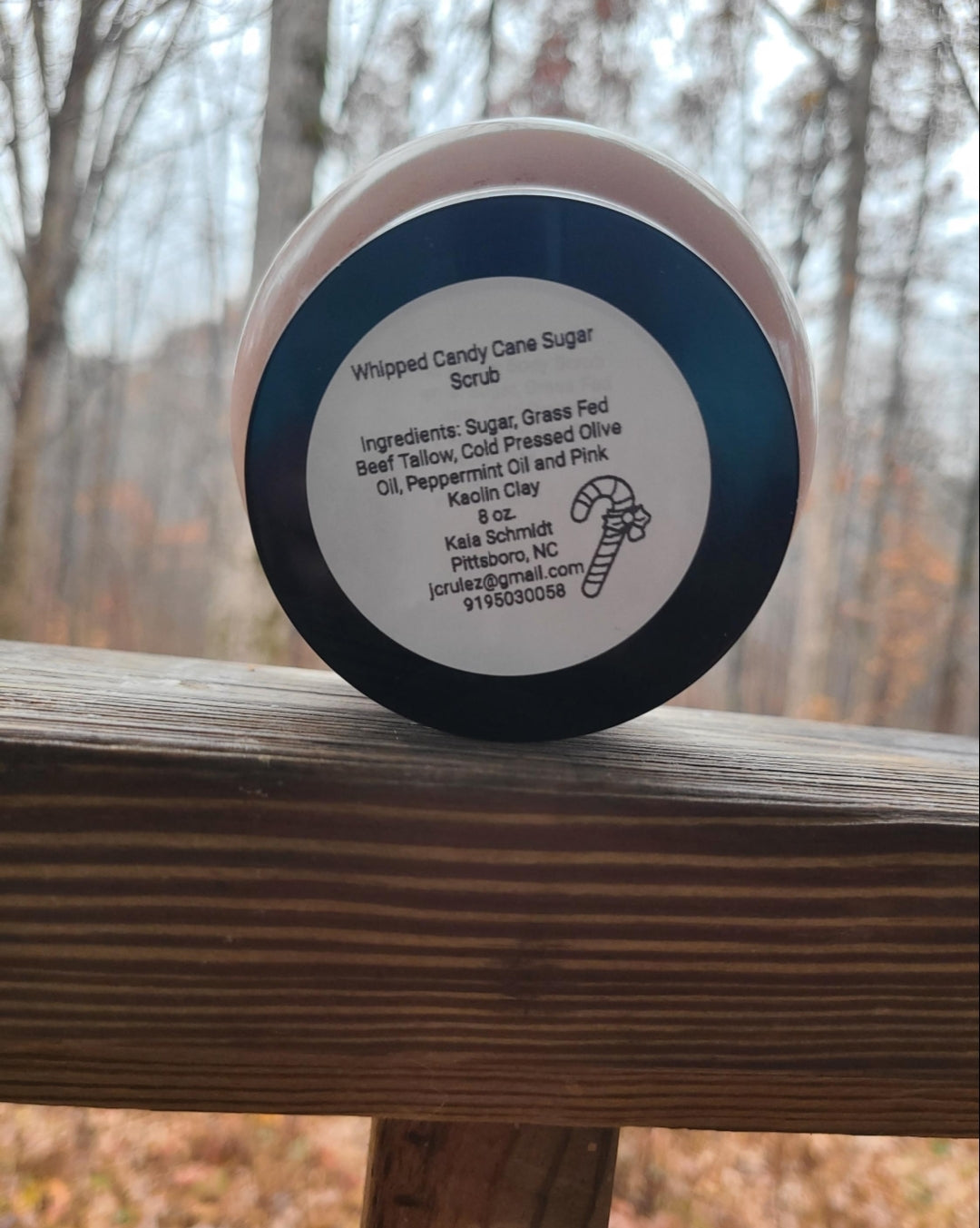 Whipped Candy Cane Tallow Sugar Scrub