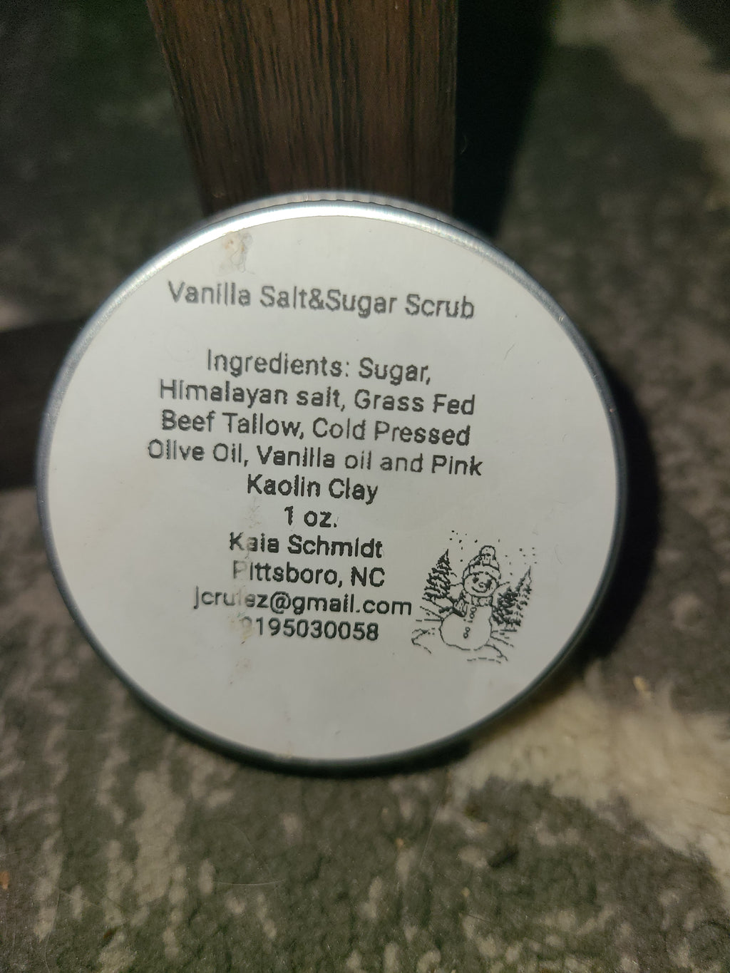 Vanilla and Salt+tallow scrub