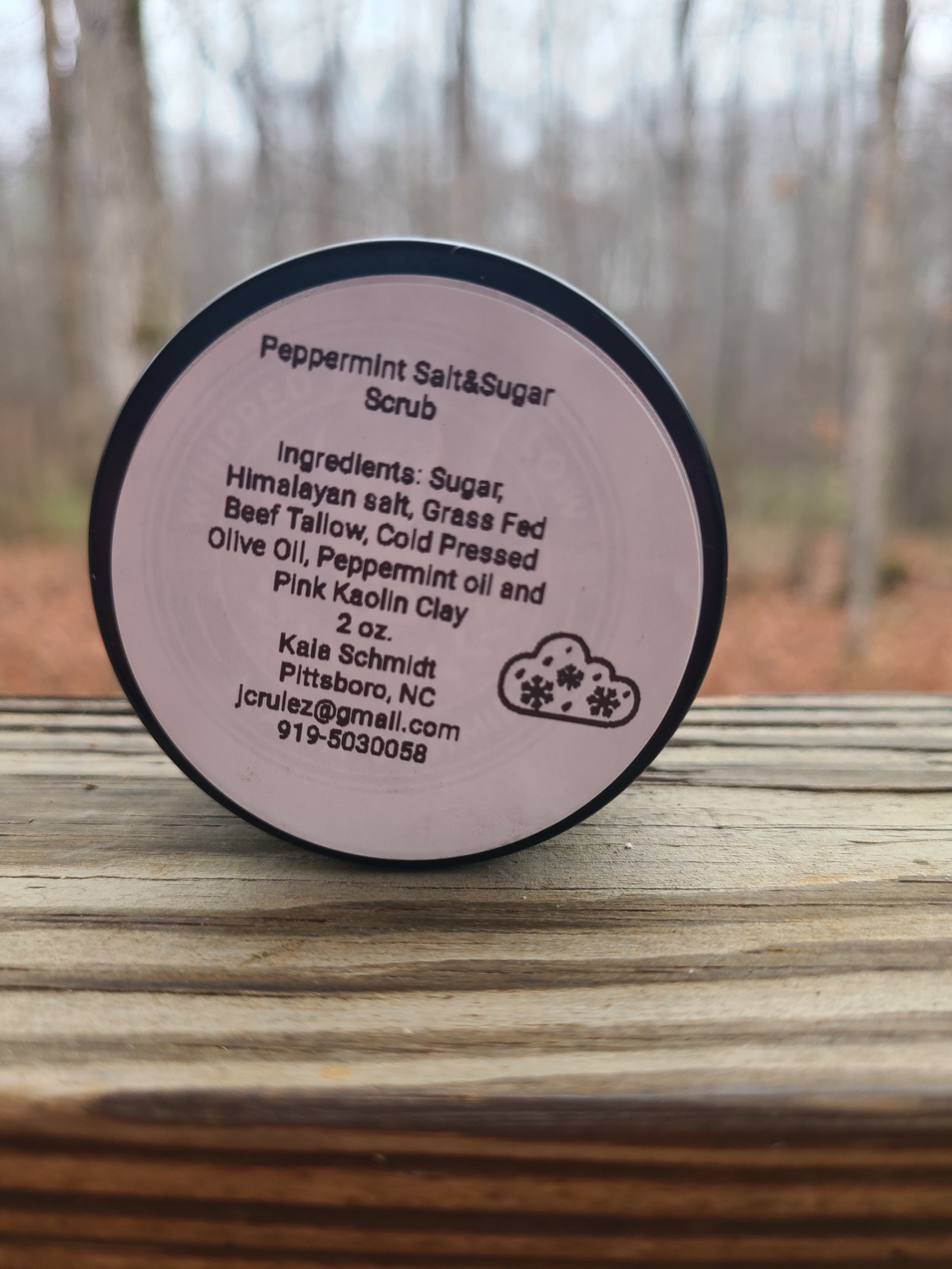 Peppermint Tallow Sugar and Salt Scrub