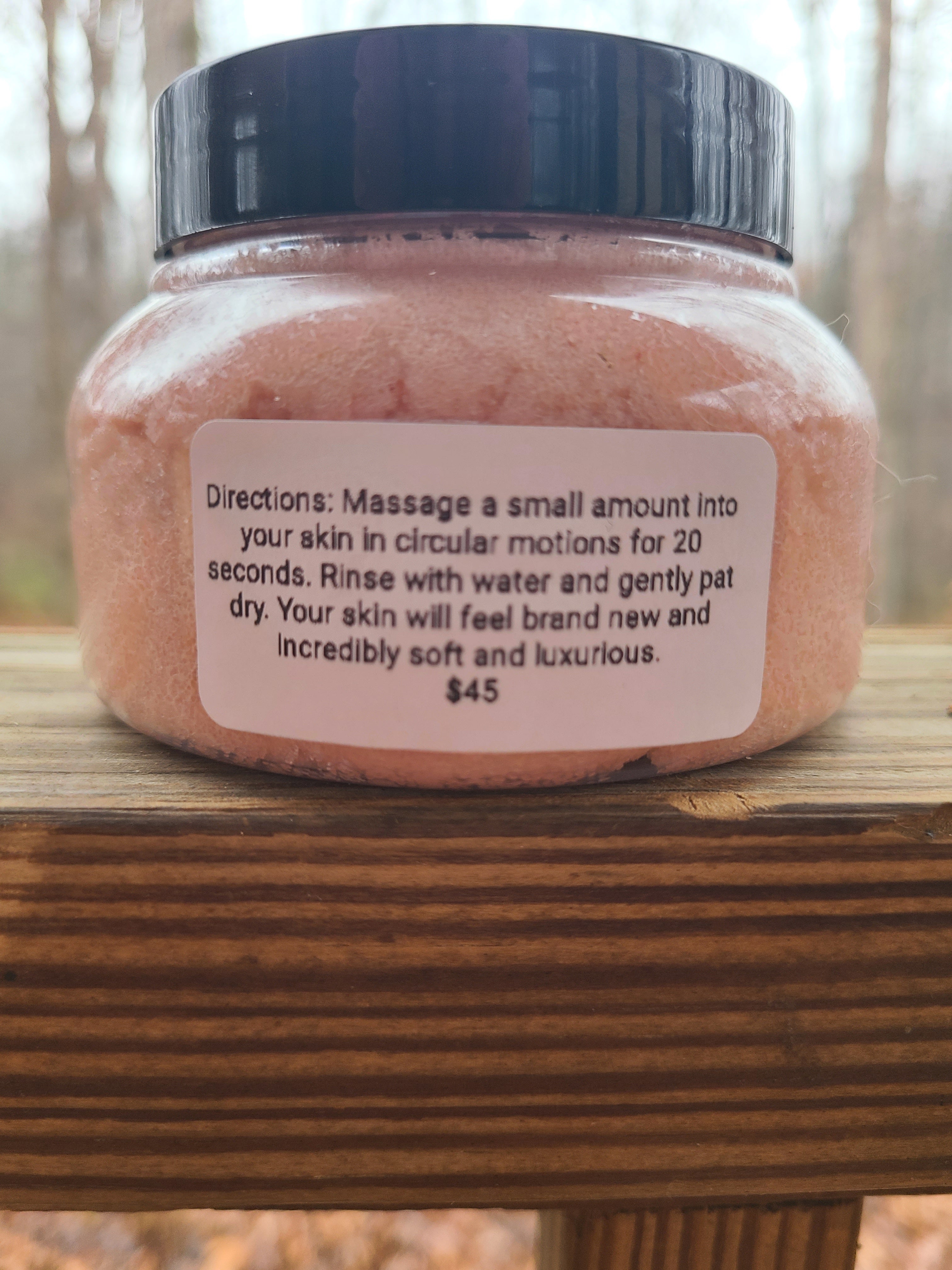 Vanilla Salt Sugar and Tallow scrub 8oz.