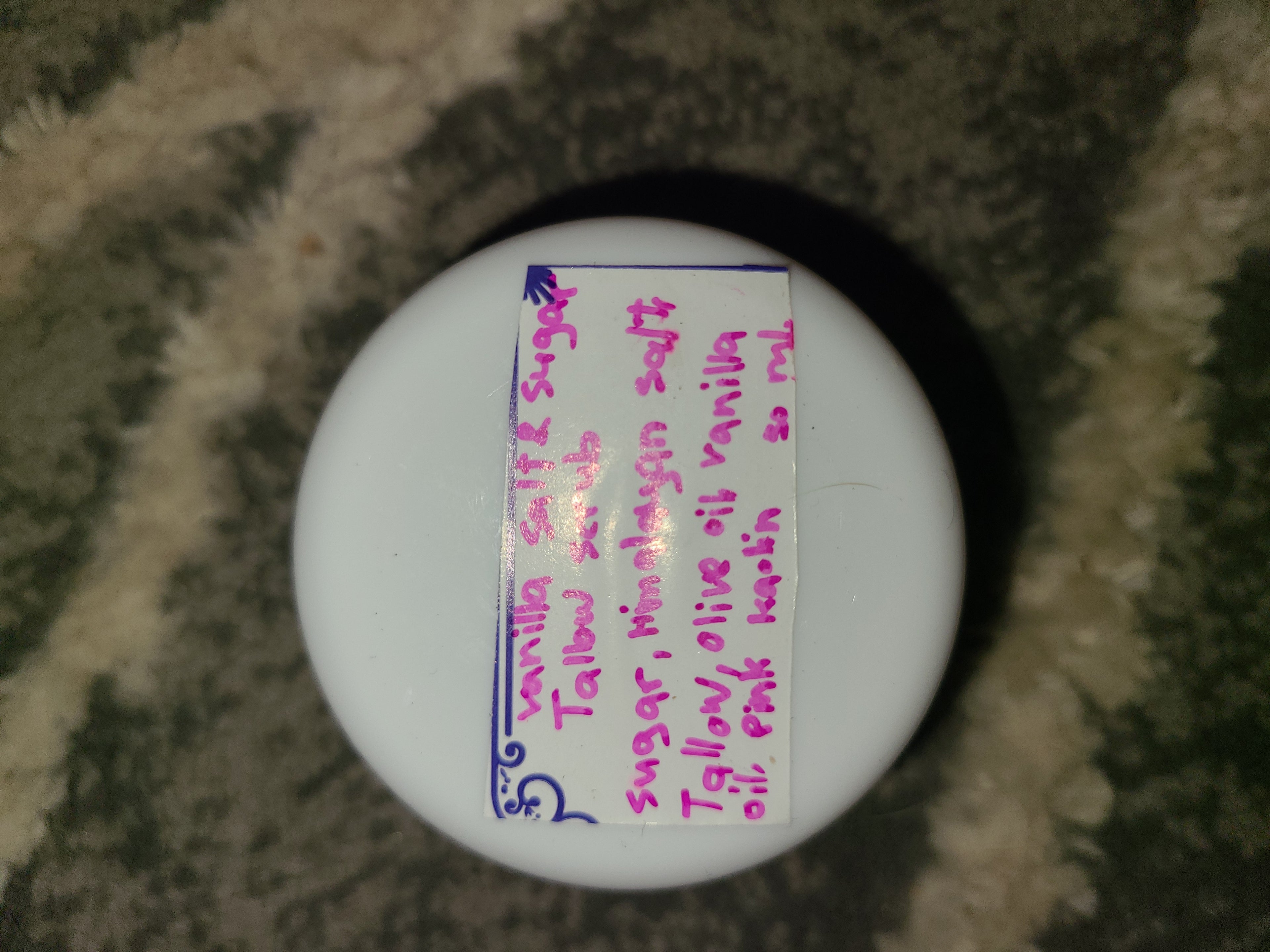 Vanilla salt&sugar+tallow scrub 50ml